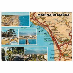 WŁOCHY MARINA DI MASSA MAPKA WIDOKÓWKA A43748