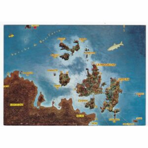 WŁOCHY LA MADDALENA MAPKA WIDOKÓWKA A43780