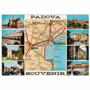 WŁOCHY MAPKA VENEZIA PADOVA WIDOKÓWKA A43838