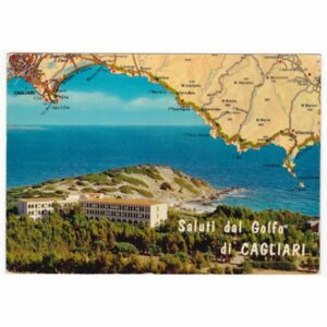 WŁOCHY MAPKA CAGLIARI WIDOKÓWKA A43839