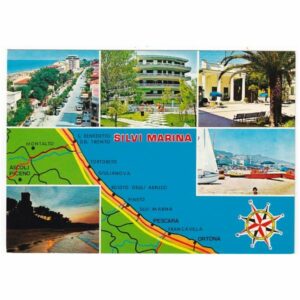 WŁOCHY SILVI MARINA MAPKA WIDOKÓWKA A43850