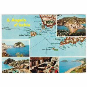 WŁOCHY ISCHIA MAPKA WIDOKÓWKA A43853