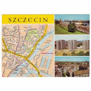 SZCZECIN MAPKA WIDOKÓWKA A43856