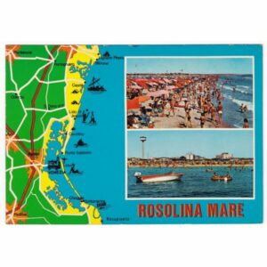 WŁOCHY ROSOLINA MARE MAPKA WIDOKÓWKA A43881