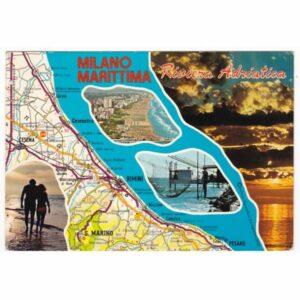 WŁOCHY MILANO MARITTIMA MAPKA WIDOKÓWKA A43882