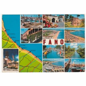 WŁOCHY FANO MAPKA WIDOKÓWKA A43884