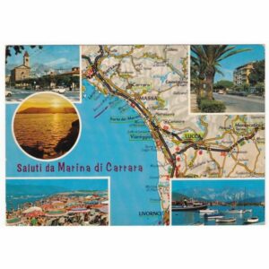 WŁOCHY MARINA DI CARRARA MAPKA WIDOKÓWKA A43890