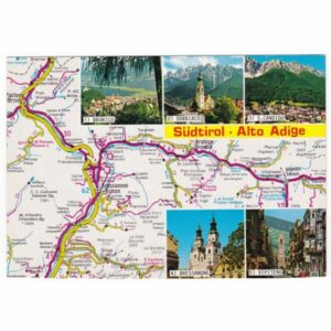 WŁOCHY SUDTIROL MAPKA WIDOKÓWKA A43904