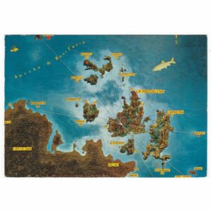 WŁOCHY LA MADDALENA MAPKA WIDOKÓWKA A44343