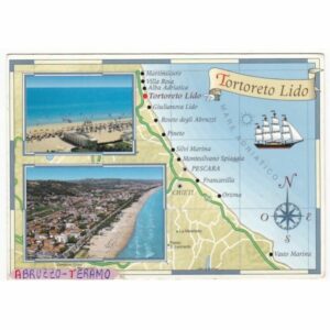 WŁOCHY TORTORETO LIDO MAPKA WIDOKÓWKA A44347