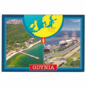 GDYNIA MAPKA WIDOKÓWKA A44359