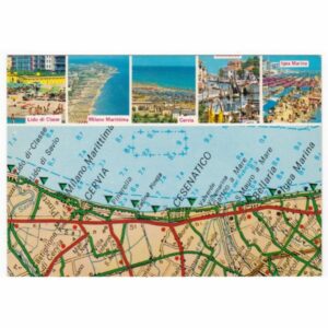 WŁOCHY RIVIERA ADRIATICA MAPKA WIDOKÓWKA A44598