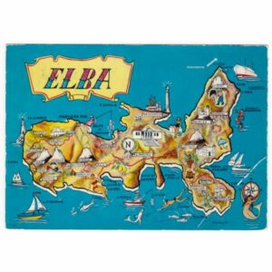 WŁOCHY ELBA MAPKA WIDOKÓWKA A44605