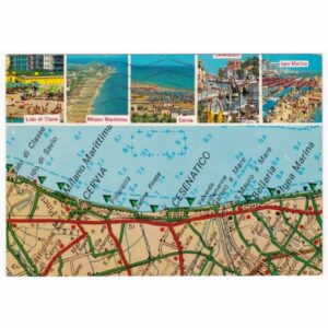 WŁOCHY RIVIERA ADRIATICA MAPKA WIDOKÓWKA A44611
