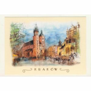 KRAKÓW WIDOKÓWKA AKWARELA CZ-B-194