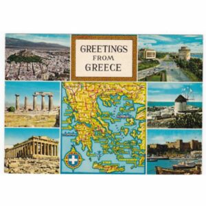 GRECJA MAPKA WIDOKÓWKA A45303
