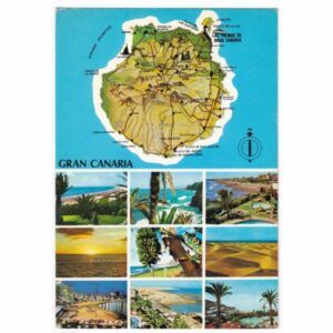 GRAN CANARIA MAPKA WIDOKÓWKA A46835