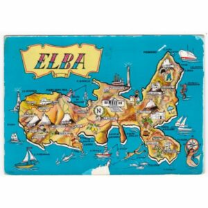 WŁOCHY ELBA MAPKA WIDOKÓWKA A46838