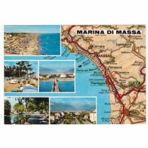 WŁOCHY MARINA DI MASSA MAPKA WIDOKÓWKA A46843