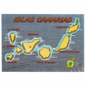 WYSPY KANARYJSKIE MAPKA WIDOKÓWKA A47005