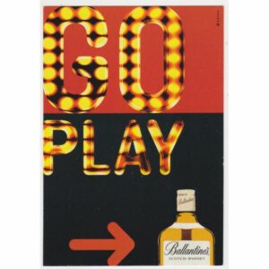 BALLANTINES POCZTÓWKA REKLAMOWA A48842