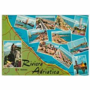 WŁOCHY RIVIERA ADRIATICA MAPKA WIDOKÓWKA A49805