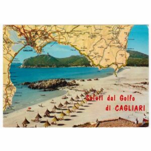 WŁOCHY CAGLIARI MAPKA WIDOKÓWKA A49833