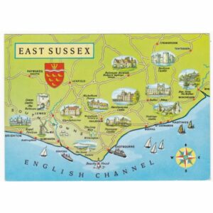 ANGLIA EAST SUSSEX MAPKA WIDOKÓWKA A49834