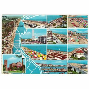 WŁOCHY RIVIERA ADRIATICA MAPKA WIDOKÓWKA A49843