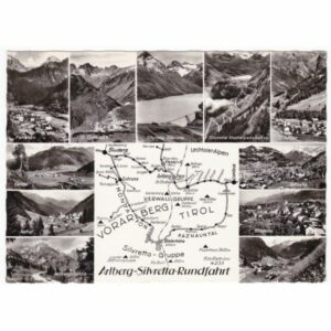 AUSTRIA SILVRETTA MAPKA WIDOKÓWKA A49847