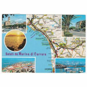 WŁOCHY MARINA DI CARRARA MAPKA WIDOKÓWKA A49850