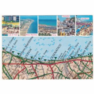 WŁOCHY RIVIERA ADRIATICA MAPKA WIDOKÓWKA A50144