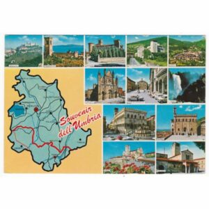 WŁOCHY UMBRIA MAPKA WIDOKÓWKA A50146