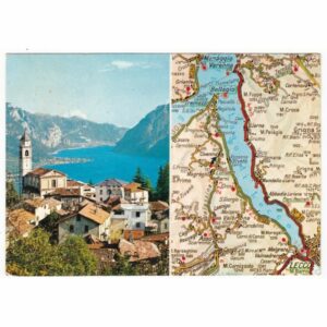 WŁOCHY LAGO DI LECCO MAPKA WIDOKÓWKA A50161
