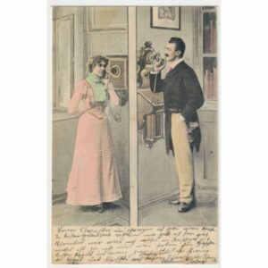 KOBIETA I MĘŻCZYZNA POCZTÓWKA REPRINT A50631