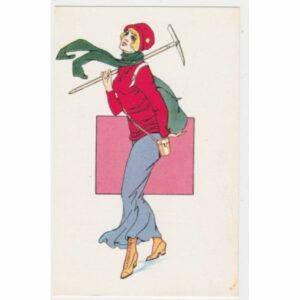 KOBIETA POCZTÓWKA ARTYSTYCZNA REPRINT A50638