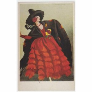 KOBIETA POCZTÓWKA ARTYSTYCZNA REPRINT A50645