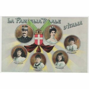 WŁOSKA RODZINA KRÓLEWSKA POCZTÓWKA A50728