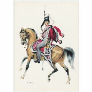 ŻOŁNIERZ KOŃ PRUSY 1845 POCZTÓWKA A51383