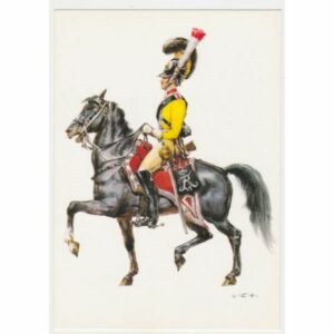 ŻOŁNIERZ KOŃ DANIA 1828 POCZTÓWKA A51394
