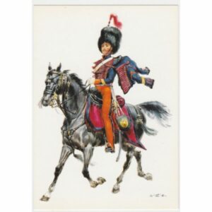 ŻOŁNIERZ KOŃ KRÓLESTWO NEAPOLU 1851 POCZTÓWKA A51402