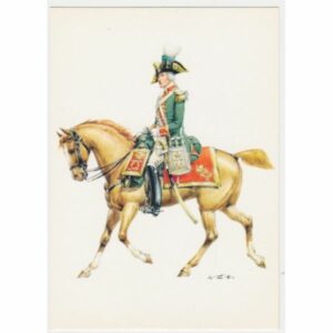 ŻOŁNIERZ KOŃ KSIĘSTWO WIRTEMBERGII 1782 POCZTÓWKA A51406