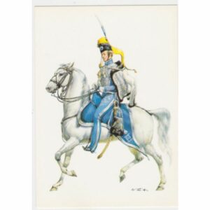 ŻOŁNIERZ KOŃ SZWECJA 1835 POCZTÓWKA A51410