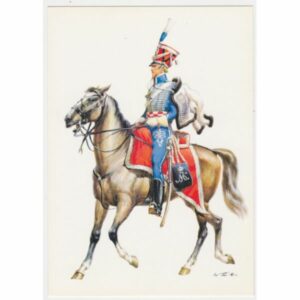 ŻOŁNIERZ KOŃ KRÓLESTWO BAWARII 1816 POCZTÓWKA A51411