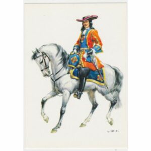 ŻOŁNIERZ KOŃ HISZPANIA 1702 POCZTÓWKA A51413