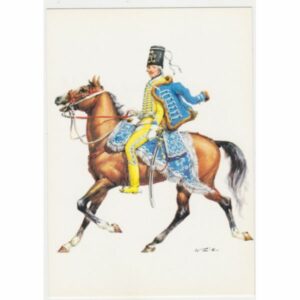 ŻOŁNIERZ KOŃ ROSJA 1762 POCZTÓWKA A51422
