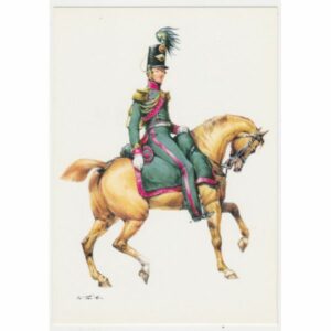 ŻOŁNIERZ KOŃ SZWAJCARIA 1835 POCZTÓWKA A51423