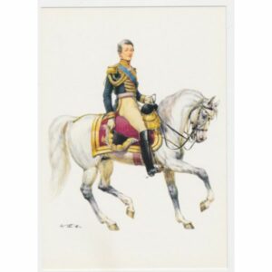 ŻOŁNIERZ KOŃ KRÓLESTWO NEAPOLU 1850 POCZTÓWKA A51424