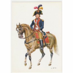 ŻOŁNIERZ KOŃ BELGIA 1789-1790 POCZTÓWKA A51449