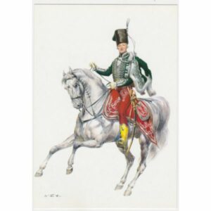 ŻOŁNIERZ KOŃ ROSJA 1776-1796 POCZTÓWKA A51450